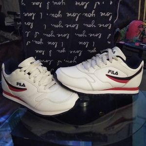 Fila tennis shoes.